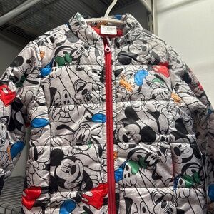 Disney store Mickey Mouse / Goofy / Pluto lightweight puffer jacket 4T
